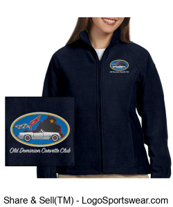 Ladies Fleece Full Zip Jacket Design Zoom